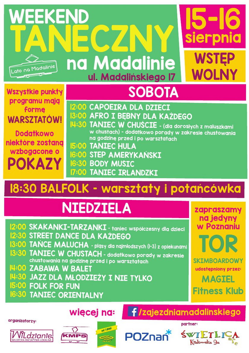 Kolejna odsłona Lata na Madalinie: Weekend Taneczny