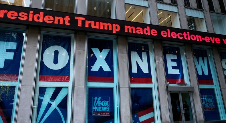 Fox New studios in New York on November 28, 2018.Mark Lennihan/AP