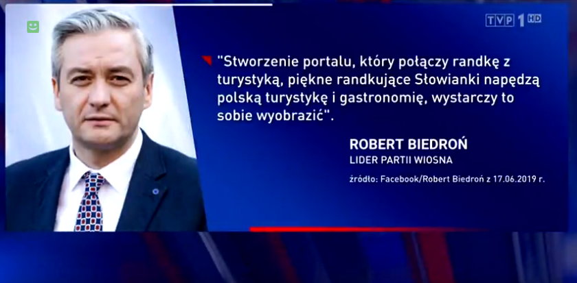 Robert Biedroń zarzuca kłamstwo „Wiadomościom" TVP