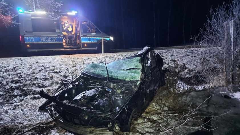 Tragiczny wypadek pod Olsztynem. Nie żyje 29-letni kierowca