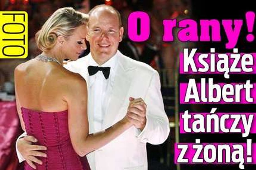 O rany! Książe Albert tańczy z żoną! FOTO