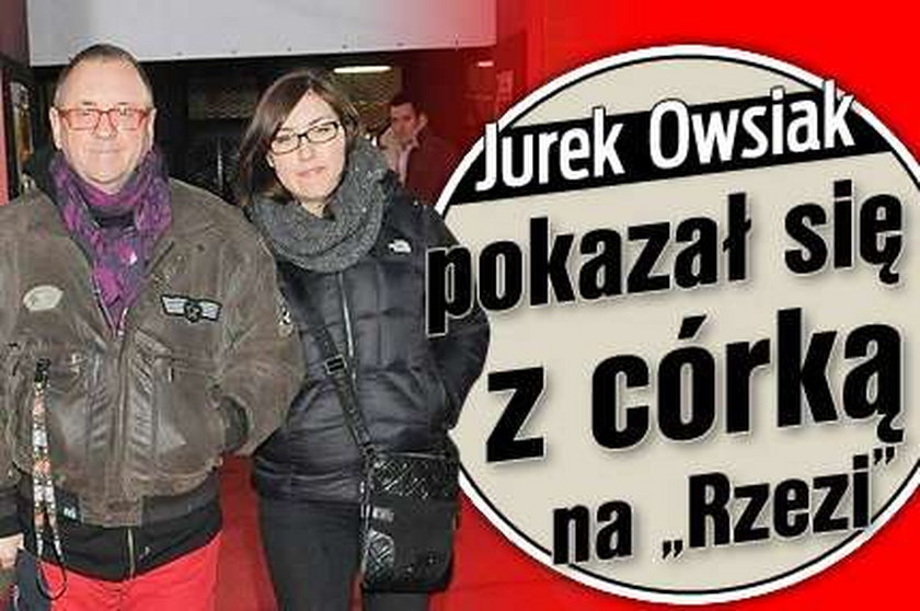 Jurek Owsiak pokazał się z córką na "Rzezi"