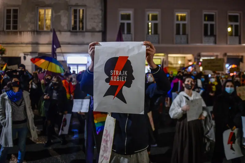 Strajk Kobiet: ratownicy proszą o wsparcie. /Zdjęcie z protestów 29.10.2020 Omar Marques / Stringer GettyImages 