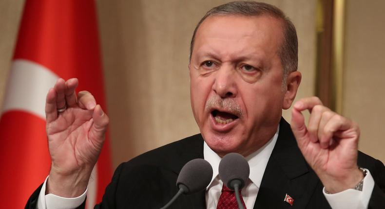 Turkey ruled out winding down its investigation into journalist Jamal Khashoggi's death in return for any political or legal favor. Here, President Recep Tayyip Erdogan in July 2018.