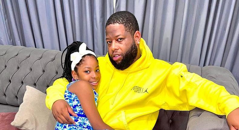 D-Black with his 11-year-old daughter