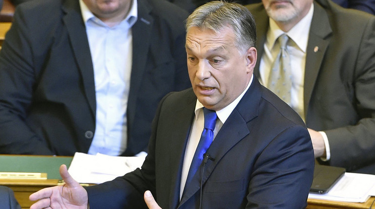 Orbán Viktor az
 érvénytelen népszavazást is a kormány győzelmeként értékelte /Fotó: MTI-Máthé Zoltán