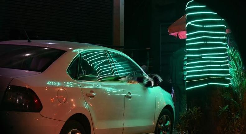 A file image of a car parked outside a club
