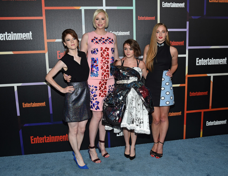 Rose Leslie, Gwendoline Christie, Maisie Williams oraz Sophie Turner