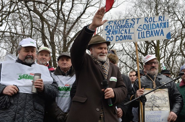 Protest rolników w Warszawie