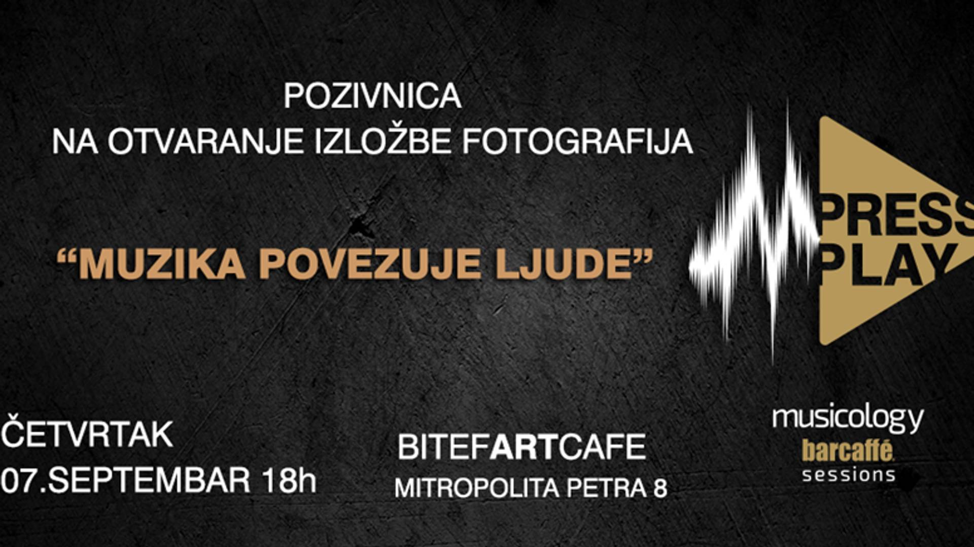 Otvaranje izložbe "Muzika povezuje ljude" u Bitefartcafe-u