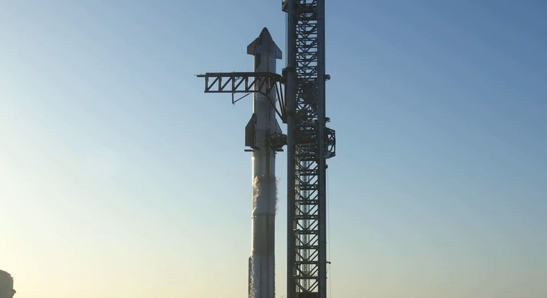 Starship minutes before its launch on April 17, 2023.SpaceX