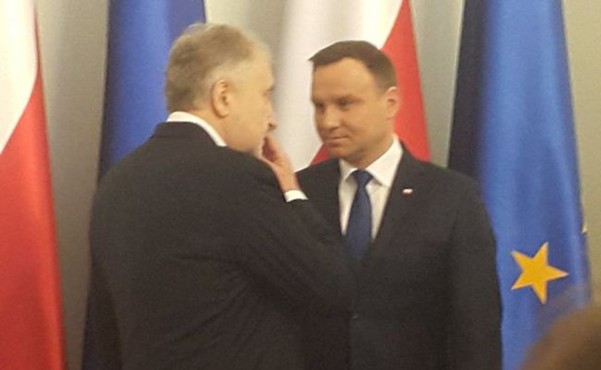 Prezydent Andrzej Duda i prezes TK Andrzej Rzepliński (konto @marcin_kedryna)