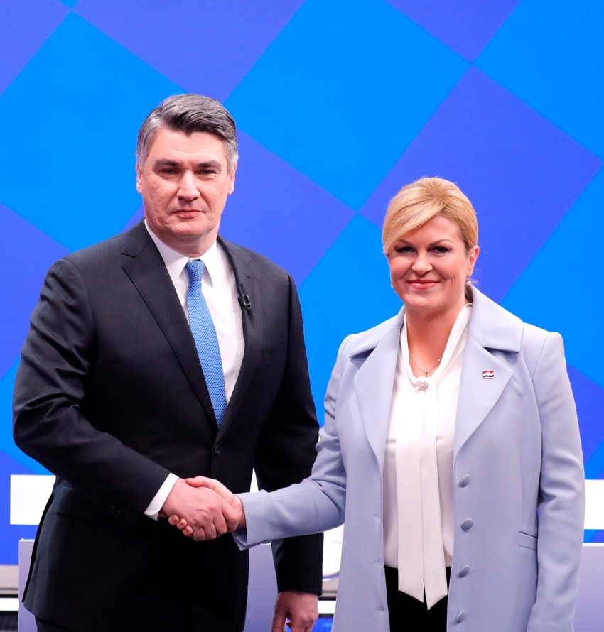 Kolinda Grabar Kitarović i Zoran Milanović