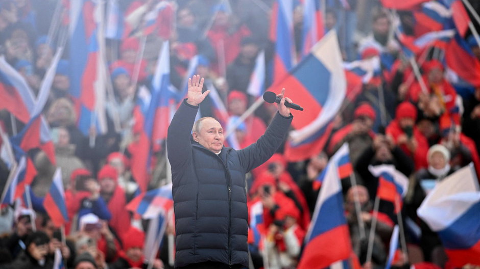 Putin na wiecu w Moskwie