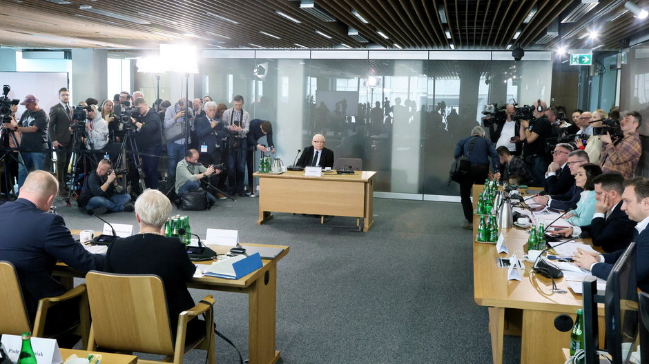 Sejmowa komisja śledcza w sprawie Pegasusa. Przesłuchanie prezesa PiS Jarosława Kaczyńskiego