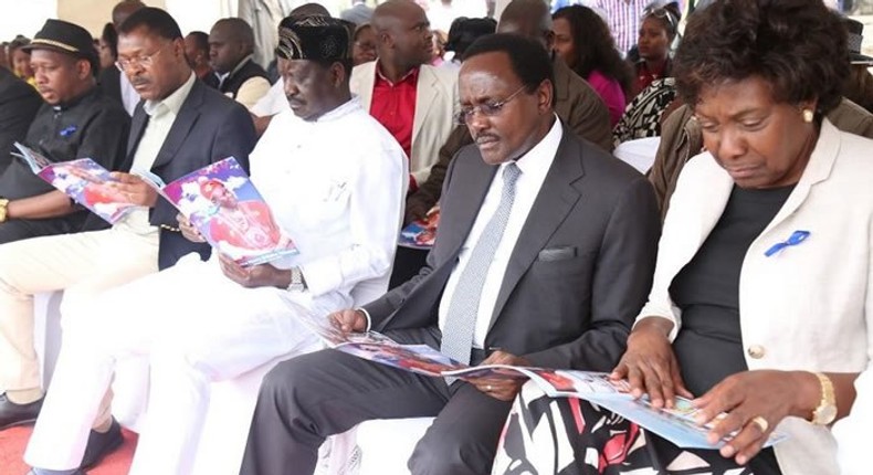 Charity Ngilu, Kalonzo Musyoka and Raila Odinga 