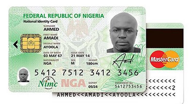 A sample of the National e-ID card. [Photo credit: biztechafrica.com]