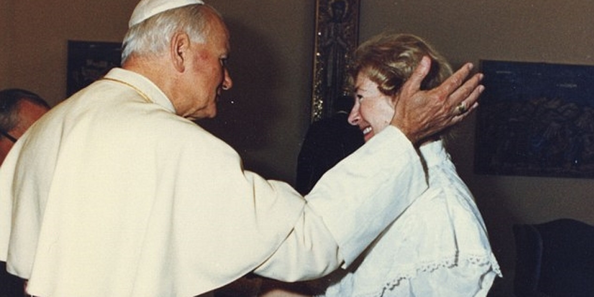Anna Teresa Tymieniecka i Jan Paweł II (z archiwum Anny Tymienieckiej)
