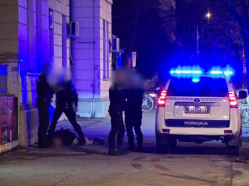 Hapšenje u centru Novog Sada