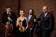 Szymanowski Quartet: Marcin Sieniawski, Agata Szymczewska, Volodia Mykytka i Grzegorz Kotow.