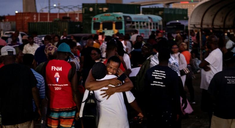 Hurricane Dorian refugees arrive in the capital Nassau