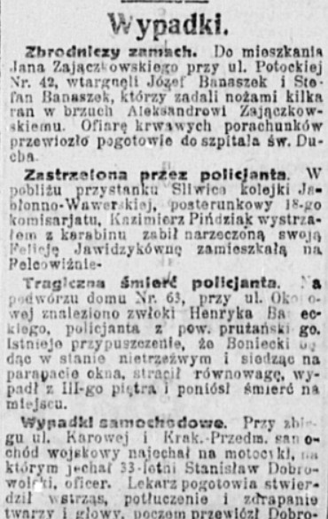 Kurier Polski - 15 sierpnia 1920 r.