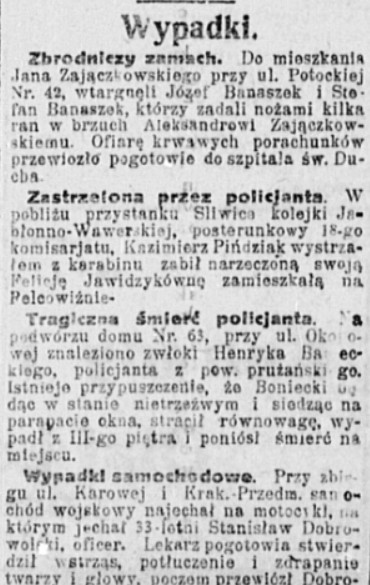 Kurier Polski - 15 sierpnia 1920 r.