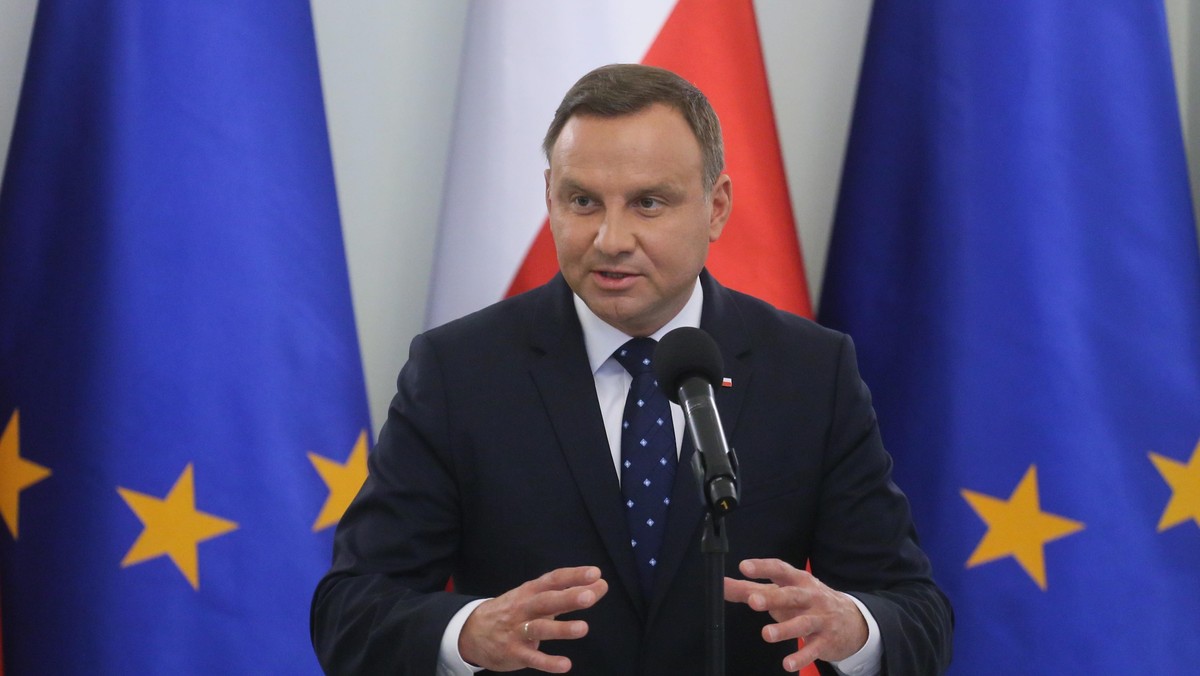 Prezydent Andrzej Duda podczas spotkania, 4 bm. w Pałacu Prezydenckim