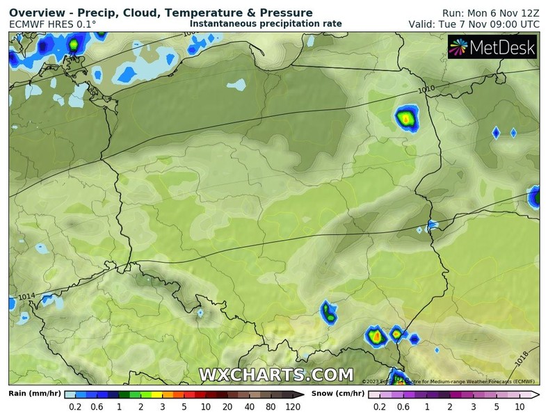 Deszczu nie powinno być dziś dużo