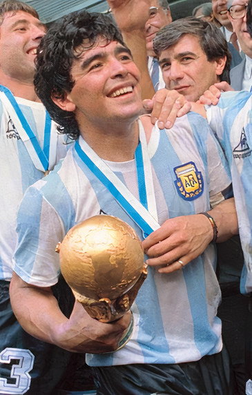 Diego Maradona - mistrz świata z 1986 r.