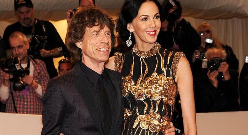 Mick Jagger and late L'Wren Scott