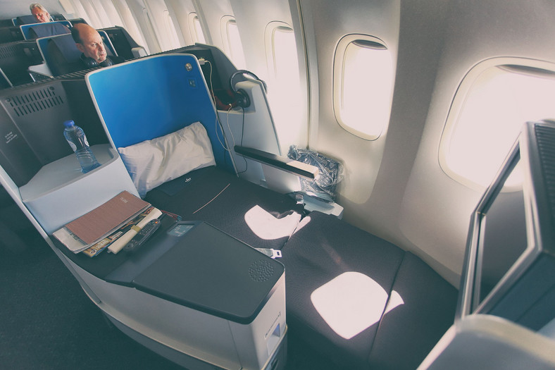 KLM 747, fotel 1A
