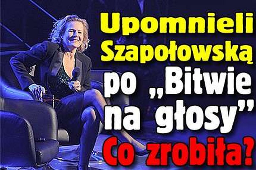 Upomnieli Szapołowską po "Bitwie na głosy"