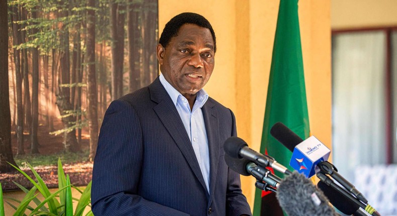 Zambian President Hakainde Hichilema