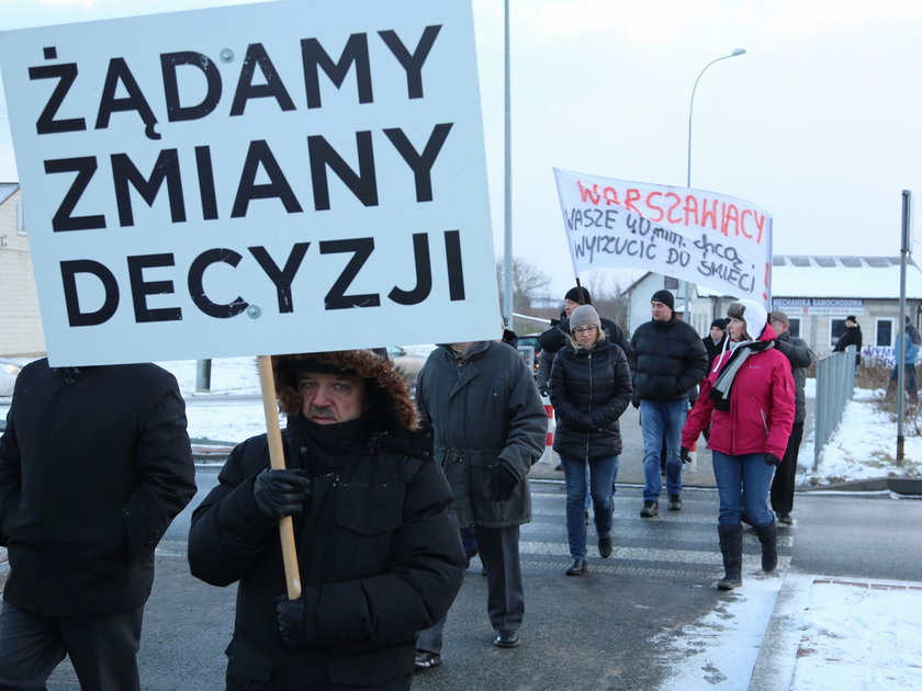 Protest w Dębem Wielkim