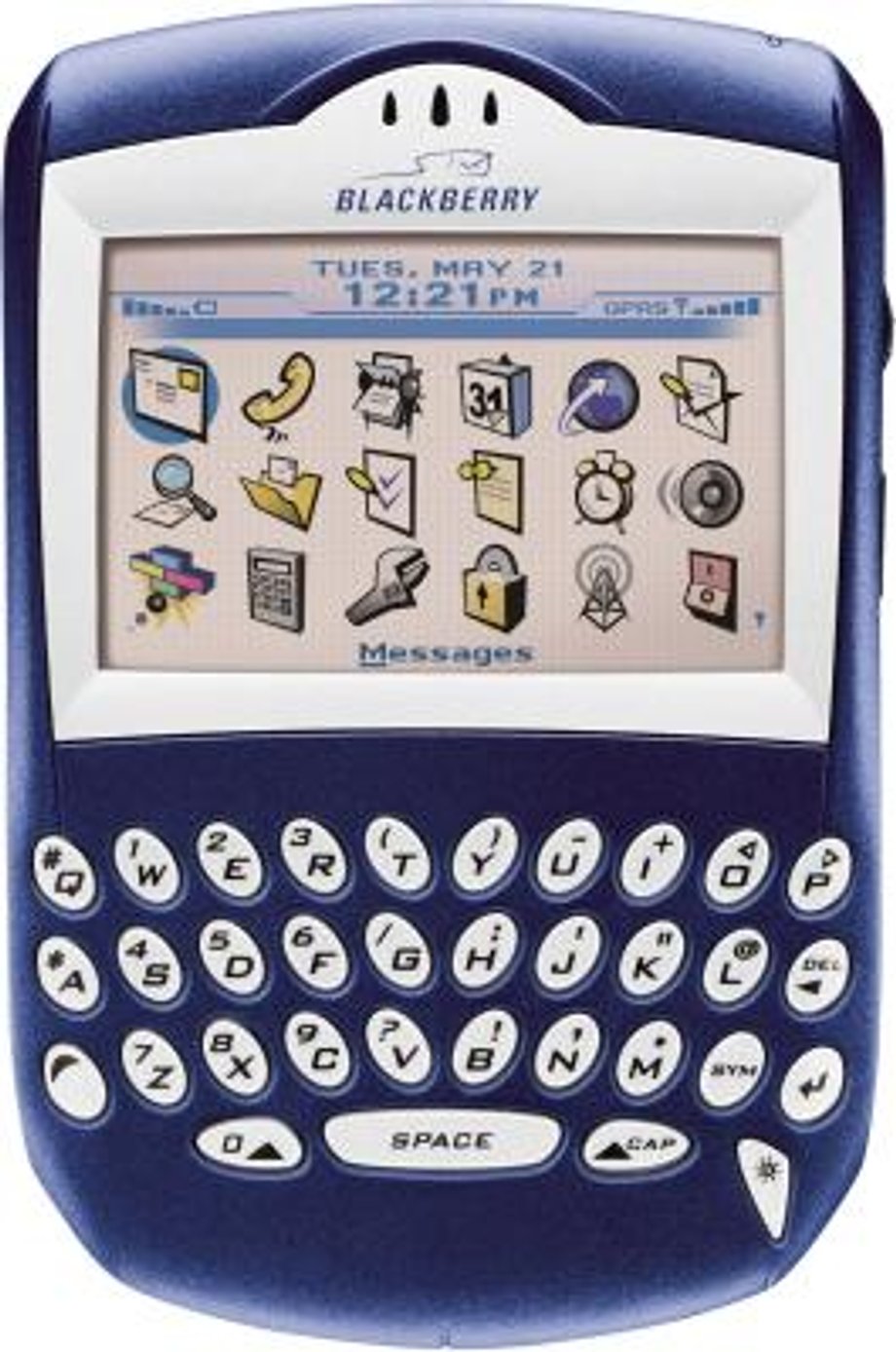 BlackBerry 7210 również pojawił się na rynku w 2003 roku. To pierwszy telefon firmy z kolorowym wyświetlaczem, który oferował rozdzielczość 240x160 pikseli. Wtedy mówiono, że to wysoka rozdzielczość...