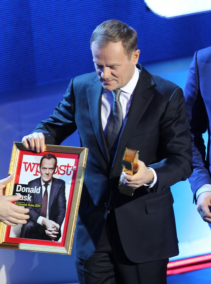 WARSZAWA TUSK CZŁOWIEK ROKU 2011 TYGODNIKA WPROST