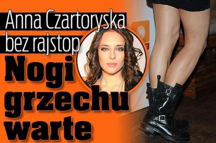 Anna Czartoryska bez rajstop. Nogi grzechu warte