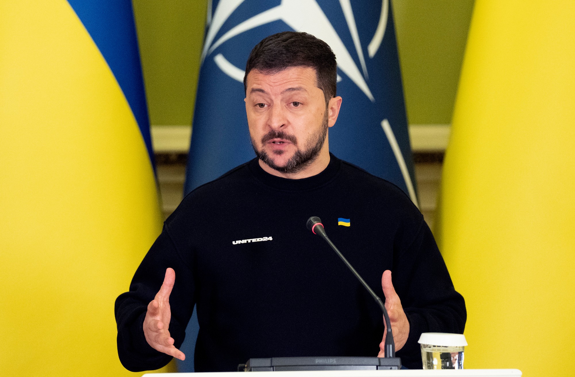 Ukrajinský prezident Volodymyr Zelenskij.