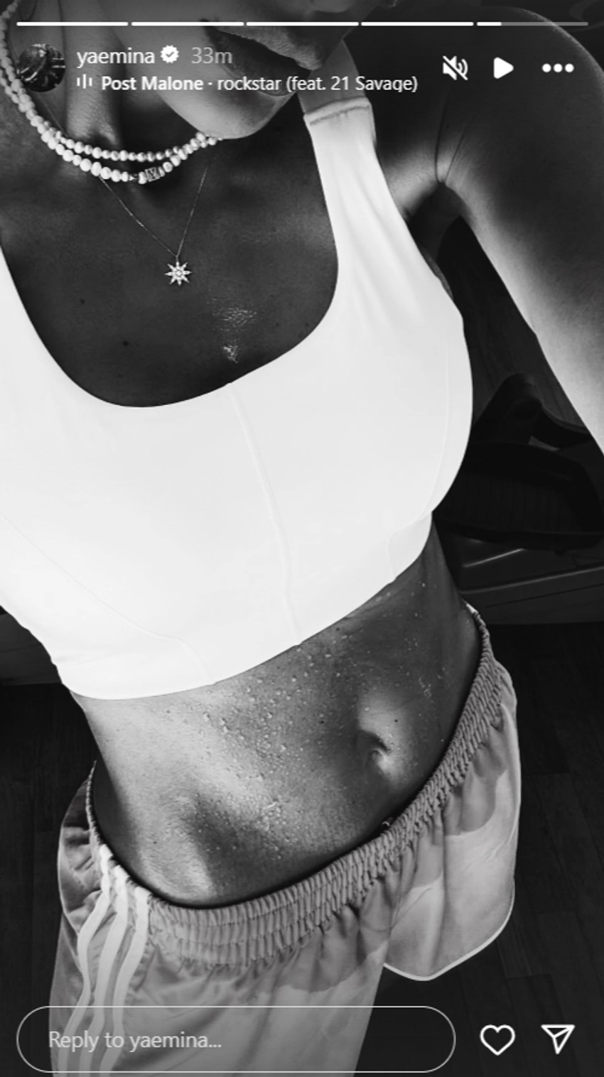 Emina Jahović u teretani