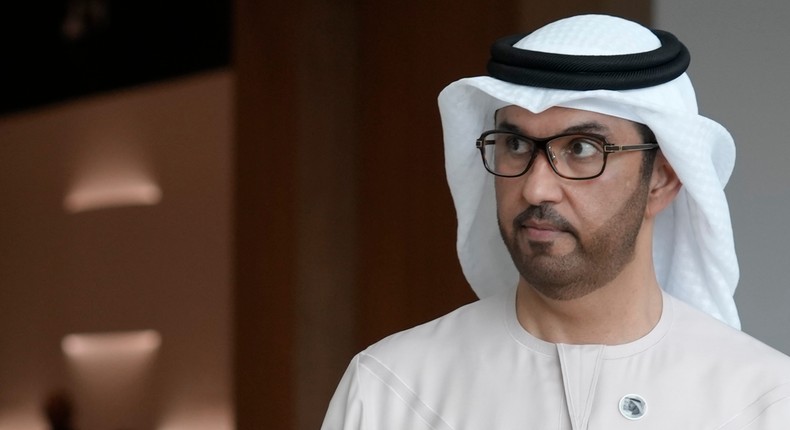 COP28 President Sultan Al Jaber walks through the venue ahead of the UN climate summit in Dubai, United Arab Emirates.Peter Dejong