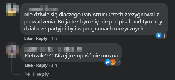 Komentarze z profilu programu "Szansa na sukces"