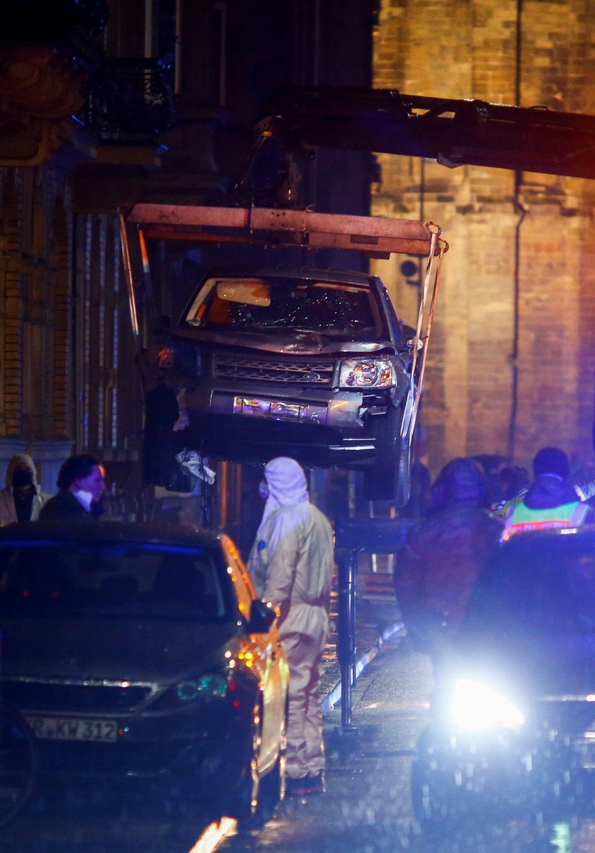 Site where a car crashed into pedestrians in Trier