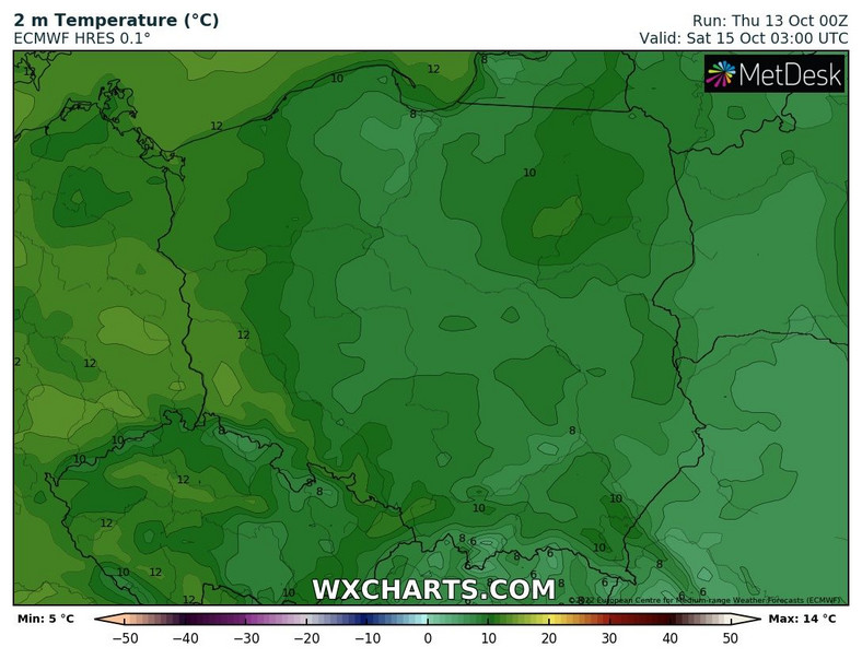 Przymrozki o poranku zanikną