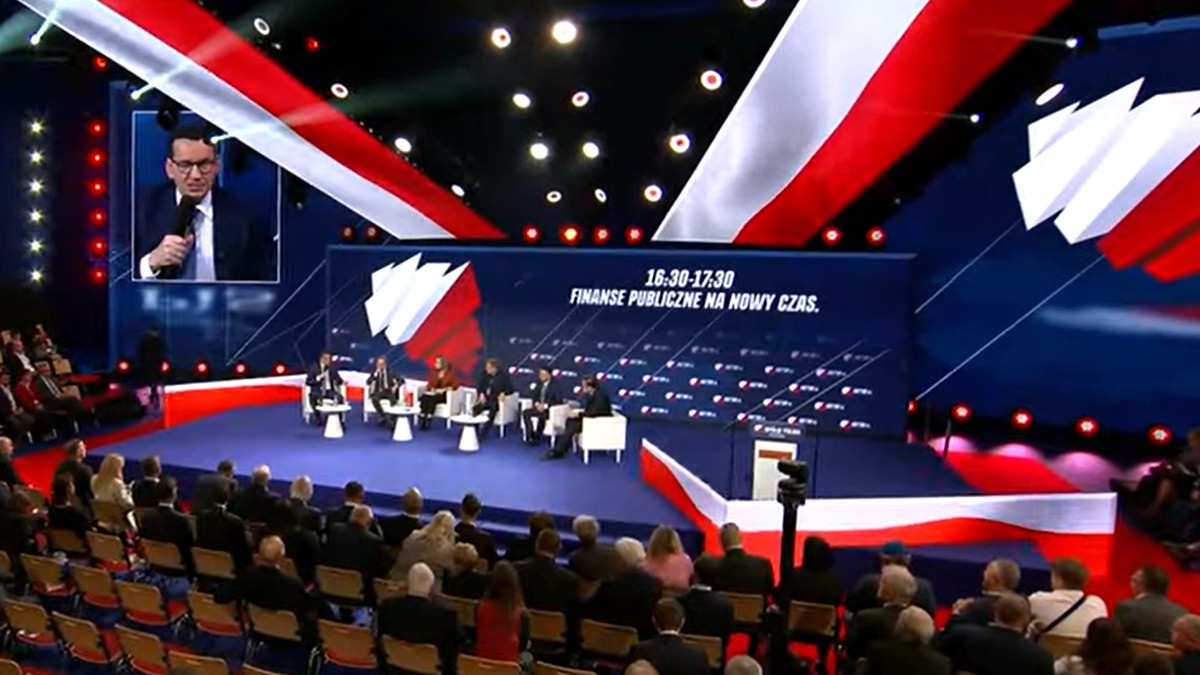 Konwencja PiS 25.10.2025 r. Dyskusja poświęcona finansom publicznym moderowana przez Mateusza Morawieckiego