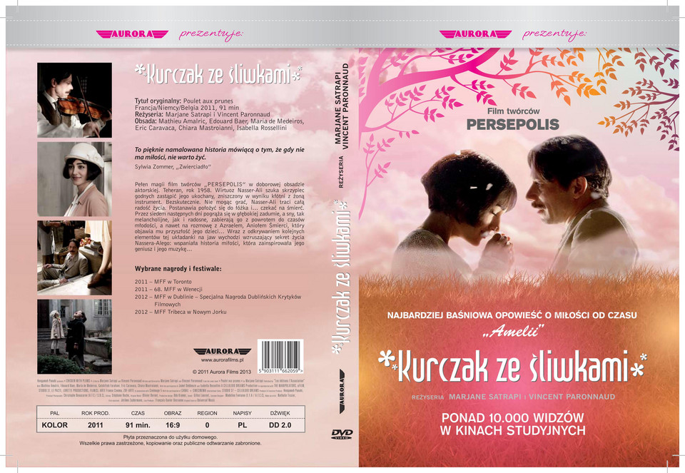 "Kurczak ze śliwkami" - okłądka DVD