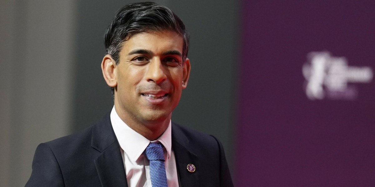 Rishi Sunak, premier Wielkiej Brytanii.