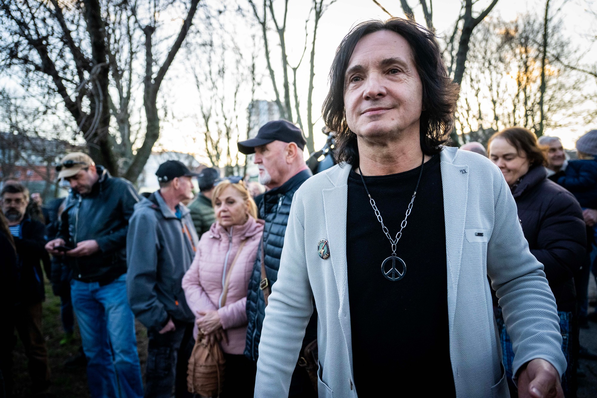 Na snímke spevák a gitarista skupiny Tublatanka Maťo Ďurinda.