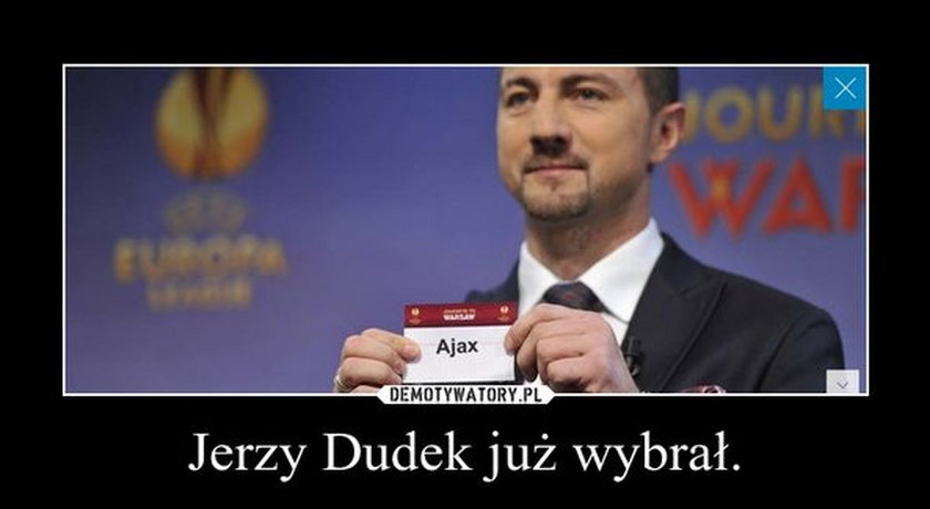 "Wygramy jeśli skauci Ajaxu nie pojadą do Łęcznej". Memy o losowaniach LM i LE.