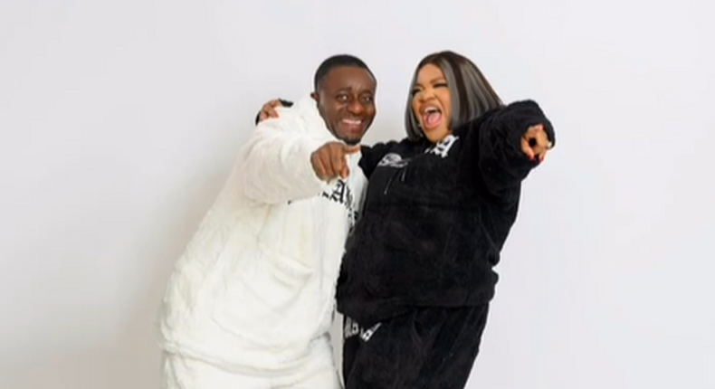Emeka Ike and Toyin Abraham pair up as a couple in Malakia [Instagram/toyin_abraham]
